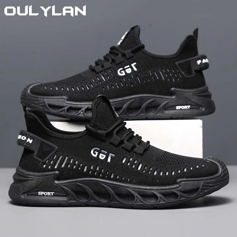 

OULYLAN легкая спортивная обувь мужские противоскользящие устойчивые к истиранию мягкая подошва удобные дышащие уличные повседневные кроссовки