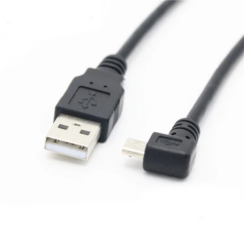 30cm USB 2.0 A Male to Left Right 90 Degree Angle Micro Usb Cable Cord USB Data Cable Adapter Connector Up/Down/Left/Right Style