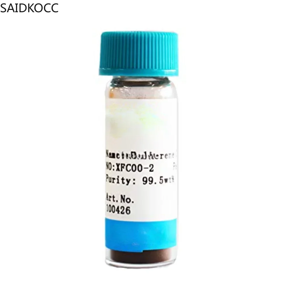 SAIDKOCC Research Grade 99.5% Purity Fullerene C60 Powder Carbon C60 Powder in Glass Vial 1/5/10 Gram