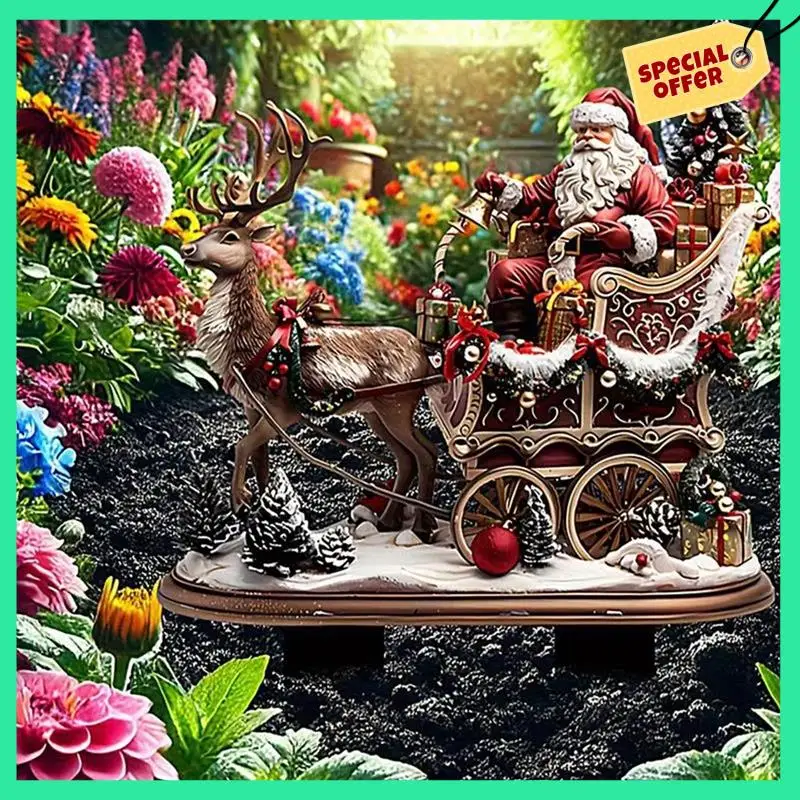 -A14E حديقة أكريليك حصص عيد الميلاد 2D الاكريليك ساحة الفن ديكور الرنة حصص عطلة الحديقة ديكور للأسوار المشهد