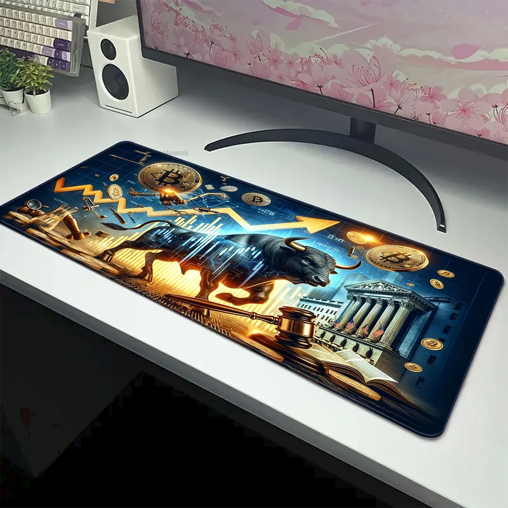 

Stock Market Chart Pattern Extended Mouse Pad for Gamer Setup Gaming Mousepad 900x400mm Rubber Keyboard Pads Pc Desk Mat 90x40cm