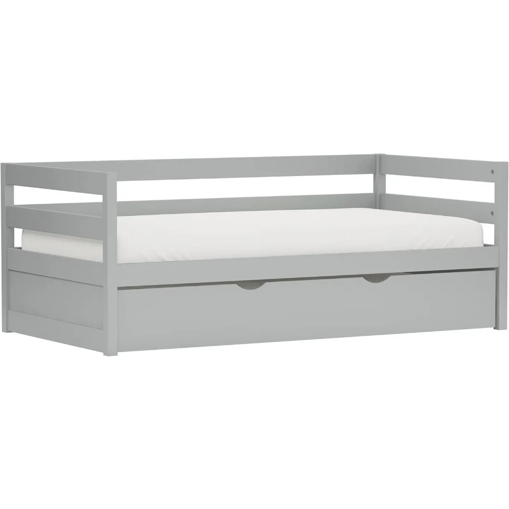 

Furniture Caspian, Gray Daybed with Trundle,