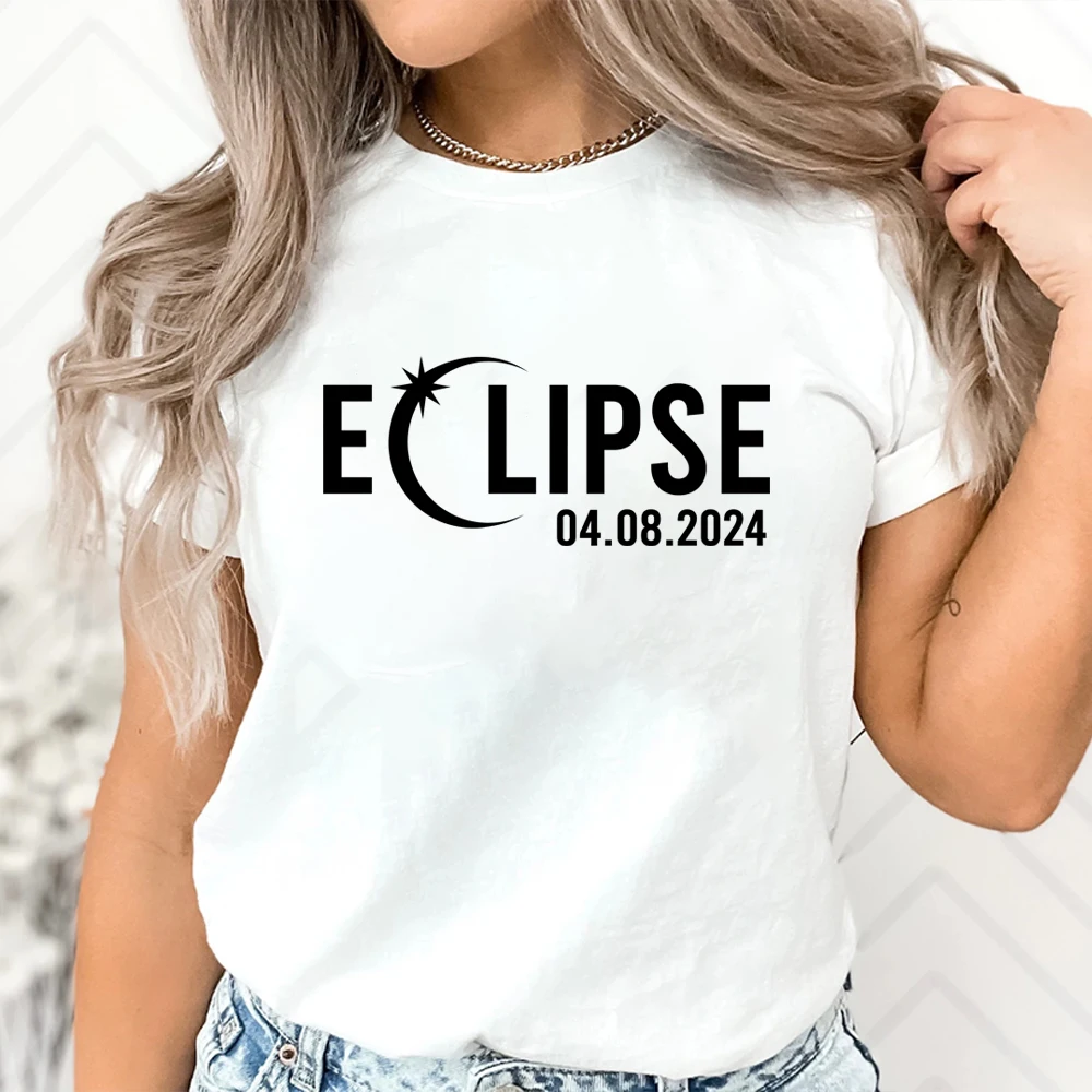 Total Solar Eclipse 2024 T-Shirt Solar Eclipse Shirts Total Eclipse April 8th 2024 Tee Astronomy Lover Short Sleeves Top