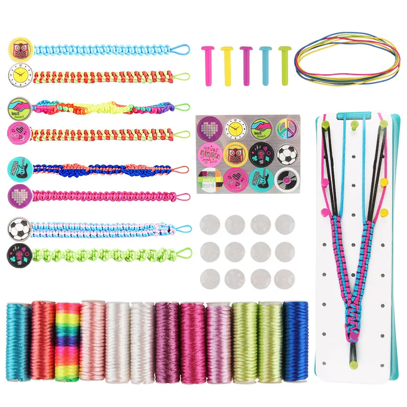 Friendship DIY Bracelet Making Kit For Girl Jewelry Loom Braid Bracelet Maker Arts and Crafts Jewelry Making Toys