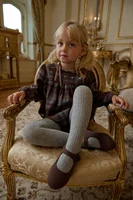 AS AW26 Chestnut Collection Brown Embroidery girls dress knitting boys brother sister family match clothes 4