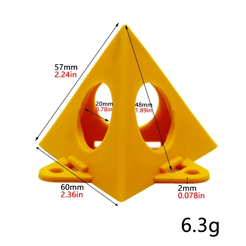 10-50 個ピラミッド型三脚三角ブラケット木工ペイントブラケットスプレー塗装ブラケットクッションブロック補助ツール