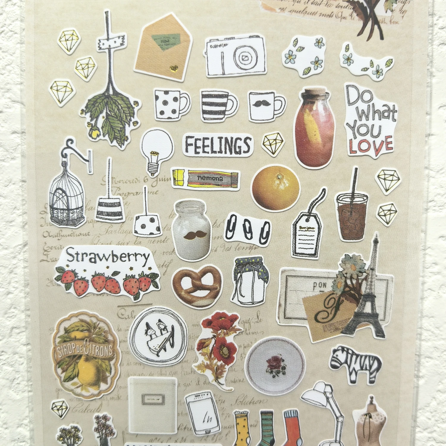 Korean Import Suatelier Retro Reminisce Sticker Scrapbook Decoration Stationery DIY Stickers School Office Supplies 1025