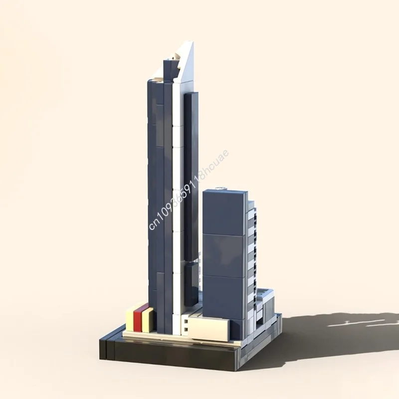 

129pcs MOC Bankwest Tower An Architectural Piece Architecture Model Building blocks Brick Birthday craft toys Christmas gifts