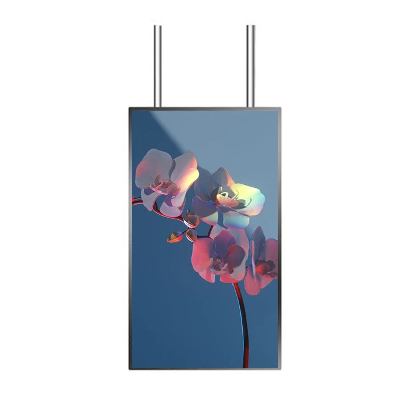 43 Inch Semi-outdoor Poster Ad Players Window Facing Hanging Display LCD TV Screens Digital Signage