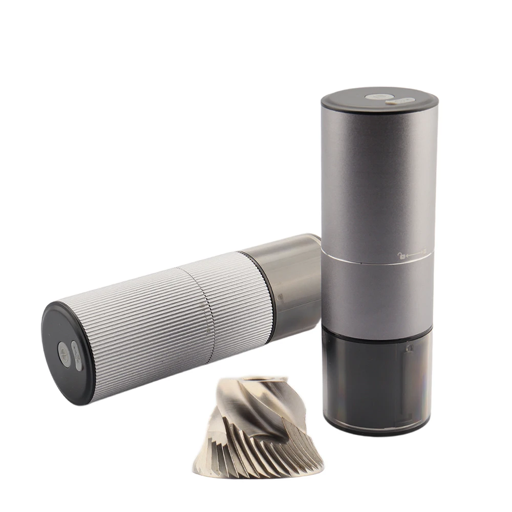 New design cone burr electric coffee grinder 20g capacity automatic coffee grinder built-in battery supports customization