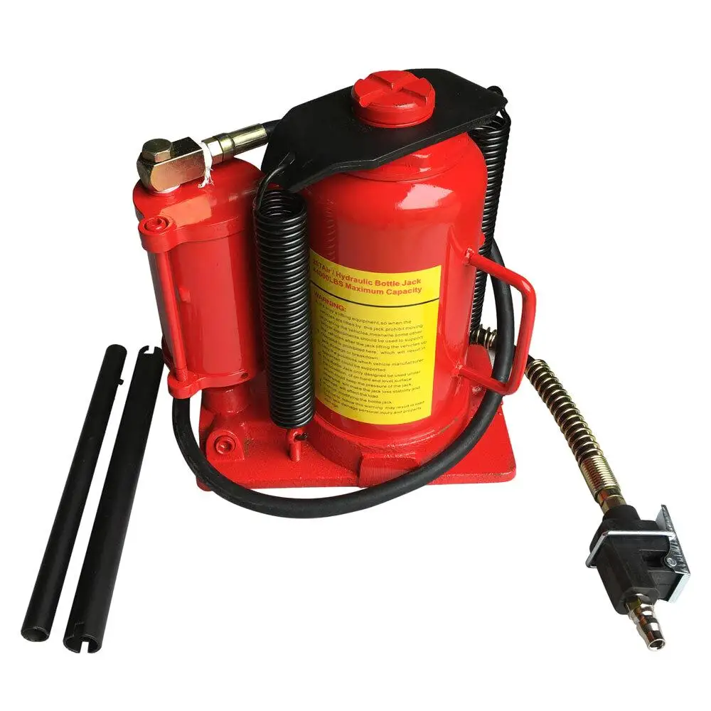 20 Ton Air Hydraulic Bottle Jack Red