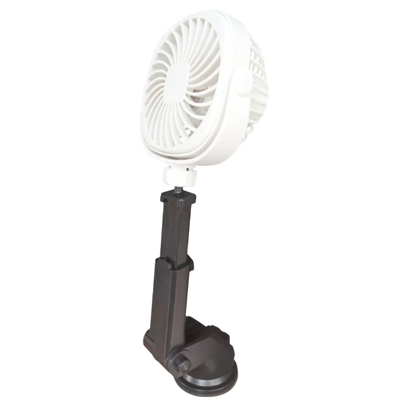 

in Summer Battery Operated Kitchen Wall Fan with Suction Cup Rechargeable Strong Airflow Rotation for Kitchen Car White