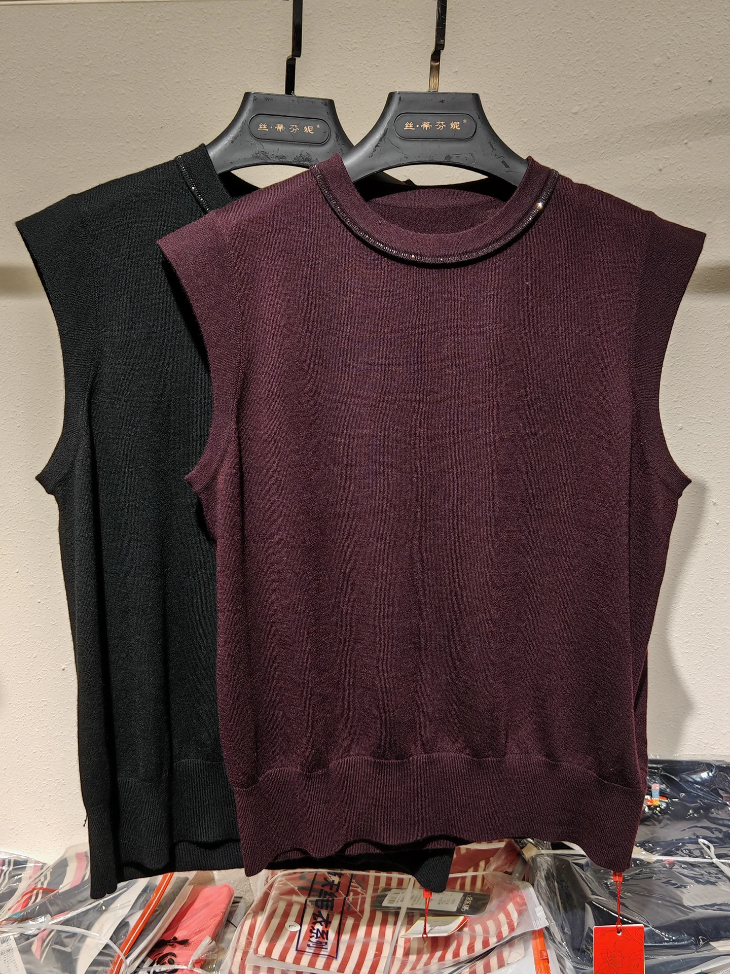 

Ele round Ne Svel Woolen Knitted Sweater Base Vest Women's Faion Casual Sle Soft Wool Blend Autumn Collection