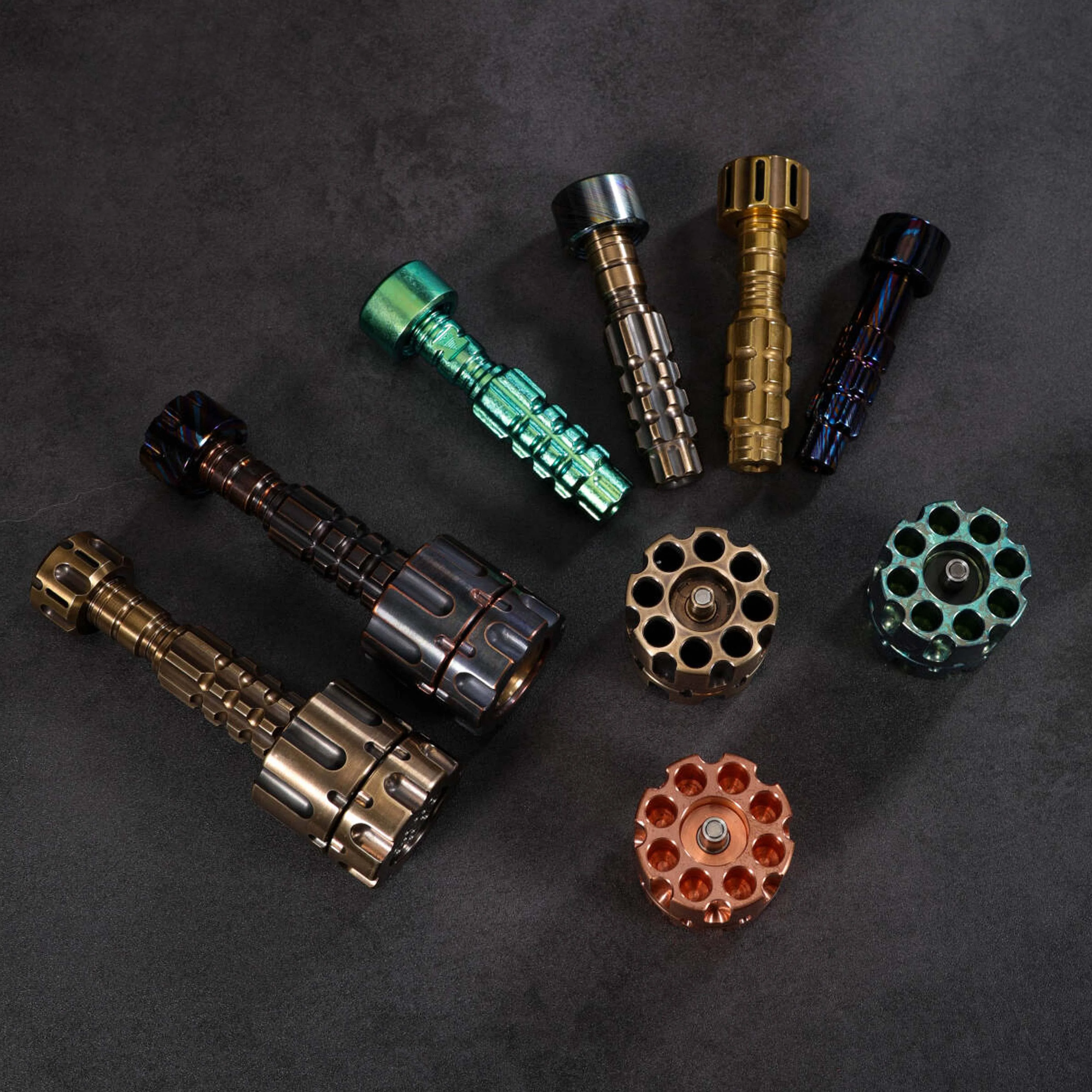 1 قطعة مفك دمشق النحاس الدوران متعدد الوظائف التكتيكية EDC أداة القلم النحاس البرونزية تململ لعبة #2