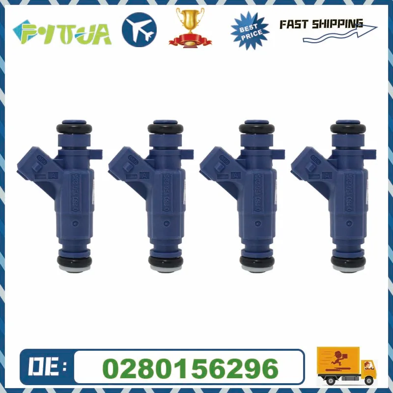 

Топливная форсунка 4 шт. 0280156296 для RENAULT CLIO LOGANSANDERO 1,0 16 В D4D FLEX 2005-2008 8200462823 H82462823