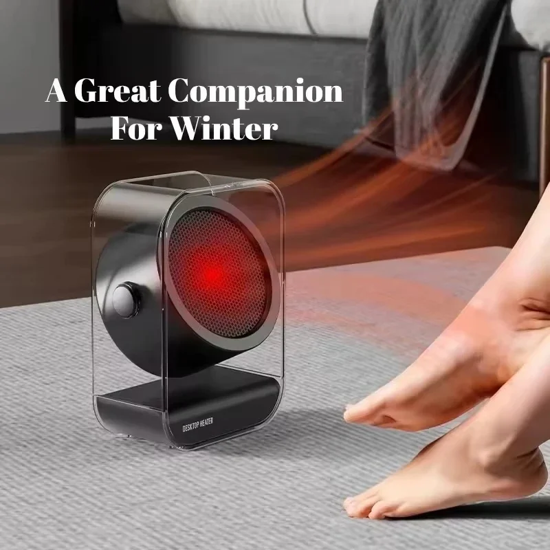 Desktop Heater 2 Modes 90 Adjustable Angle Portable Overheat Protection Handle for Office Home Mini Heater Personal Warmer