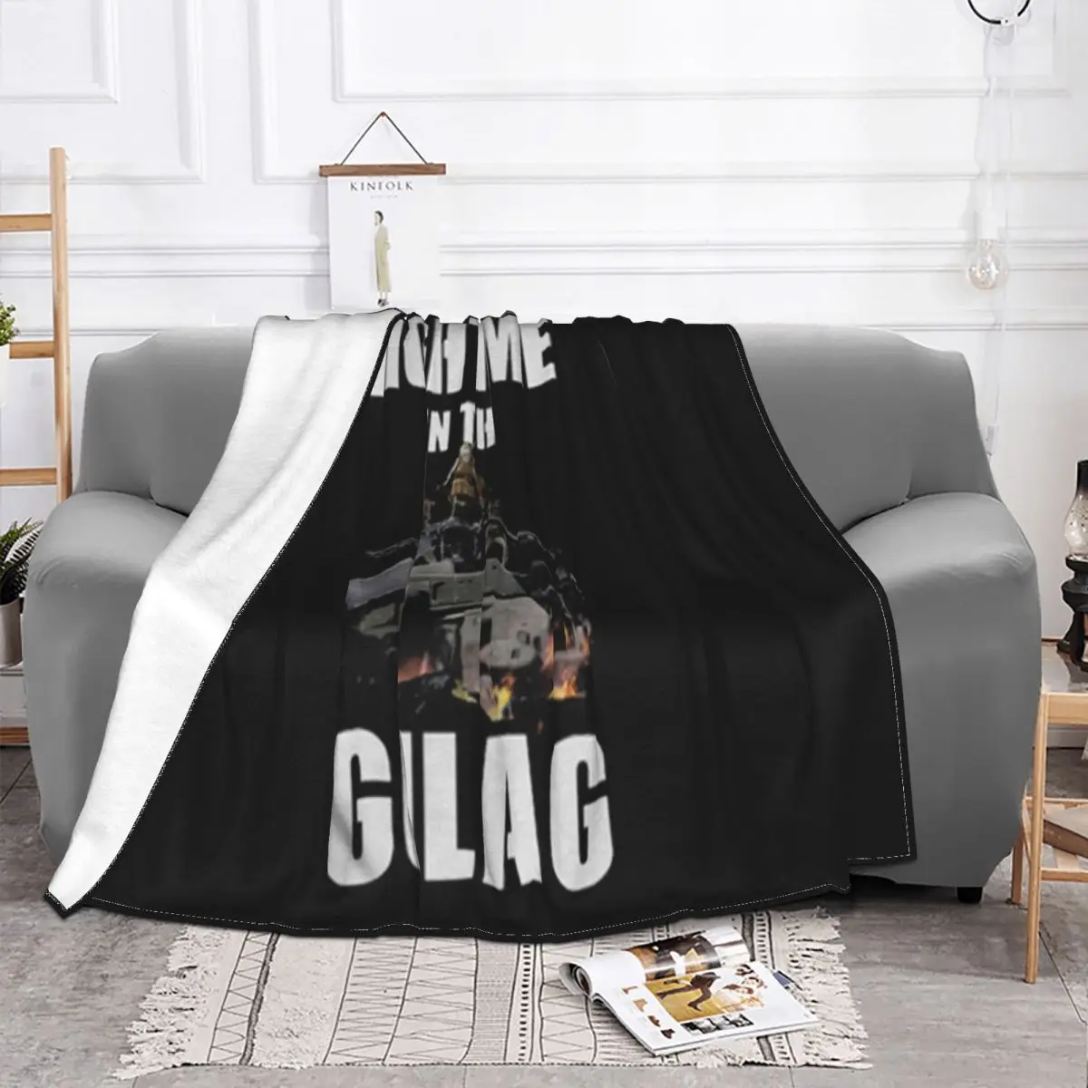 Fight Me In Gulag Swag Famous Aesthetic Unique Selling Brand New 2021 2021 Cheap Sale Humor Party Throw Blanket