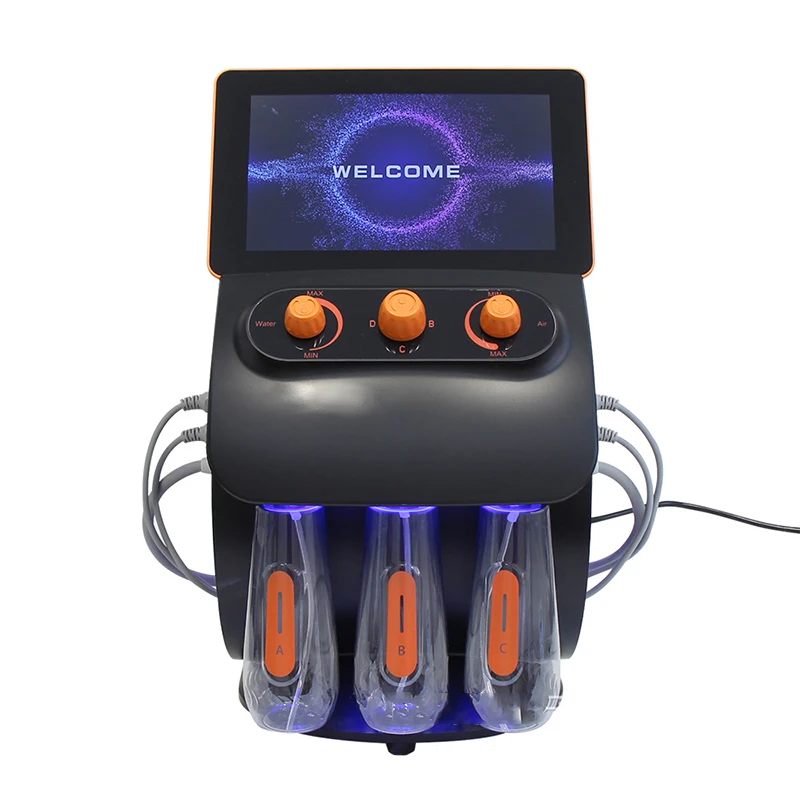 Шесть в одном, водный кислород, небольшой пузырьковый инструмент для ухода за кожей, косметический инструмент, инъекция кислорода, соскабливание кожи