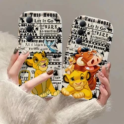 The Lion King Cute Simba 3D Wave Case For Xiaomi Redmi 13C 12 12C 10 10C 9 9C A1 A2 K50 K40 Note 13 12 11 Pro Plus 4G 5G Cover