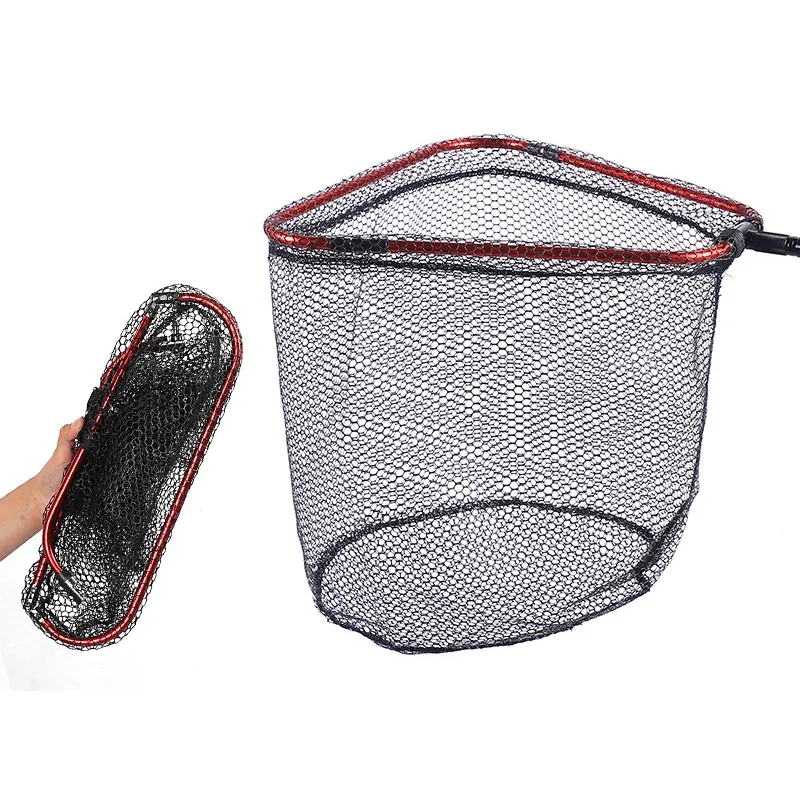 

Triangle Net Head Aluminum alloy 8mm Screw Folding Dip Net 40/60/65cm Gluing Net Outdoor Fishing Tool Accessories