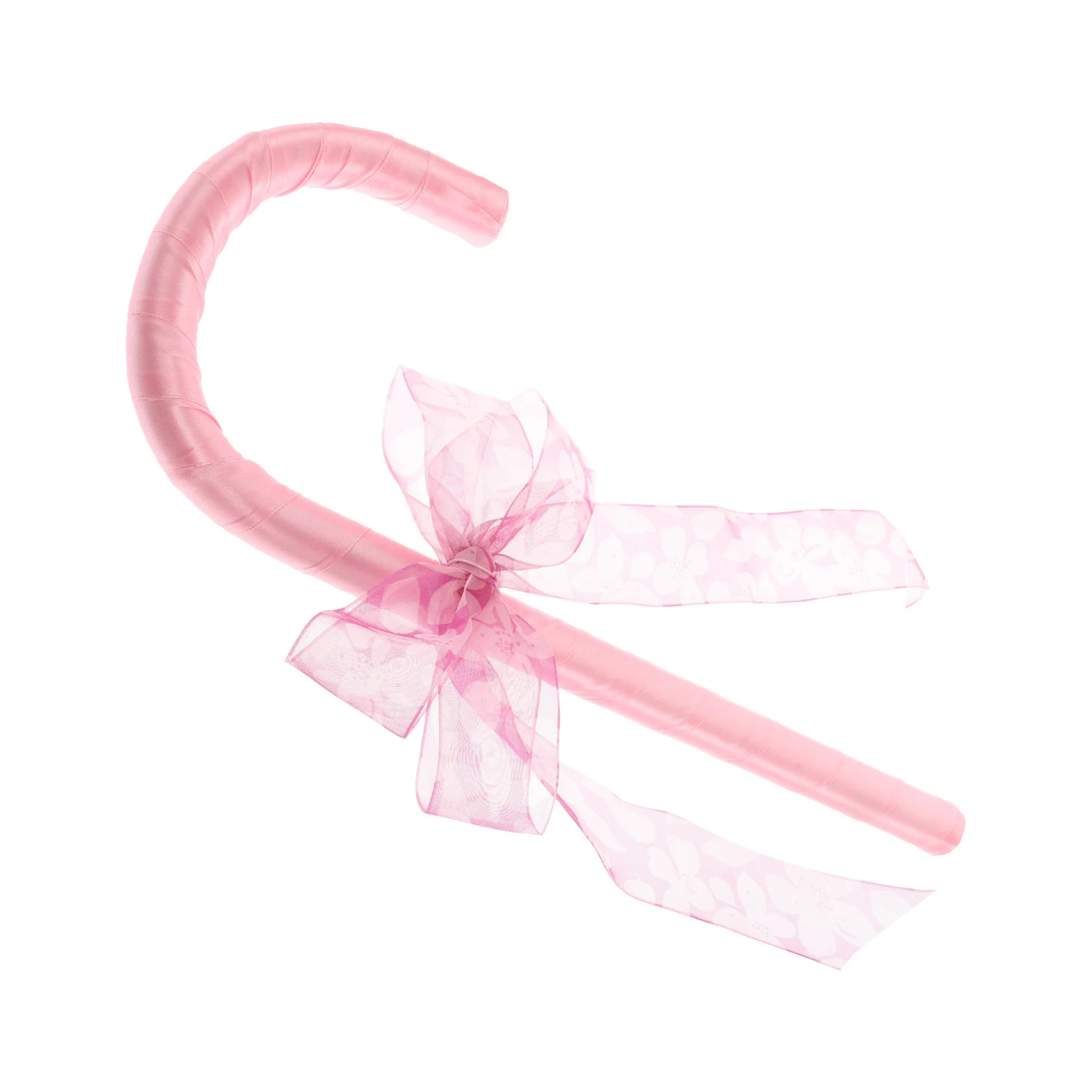 Béquilles à nœud papillon rose pour enfants, accessoire de canne pour fête de noël, jeu de rôle, baguette de danse, accessoire de robe fantaisie pour le personnel