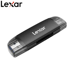 Lexar 2-in-1 Card Reader USB3.2 Type-C Dual Interface TF/SD Memory Card Dual-use Card Reader for Mobile Phones and Computers