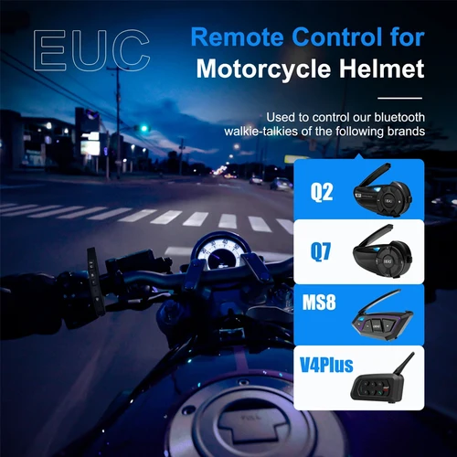 Imagen 2 del producto 1 Uds EJEAS EUC Bluetooth mango control remoto para EJEAS tipo C V6Pro +/V7/V4Plus/Q2/Q7/Q8/MS8/MS20 intercomunicador para casco