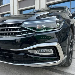 Car Styling Front Fog Lamp Chrome Trim Strip For VW Passat B8.5 Rline2020 2021 2022 2023 Bumper Stainless Steel Accessories
