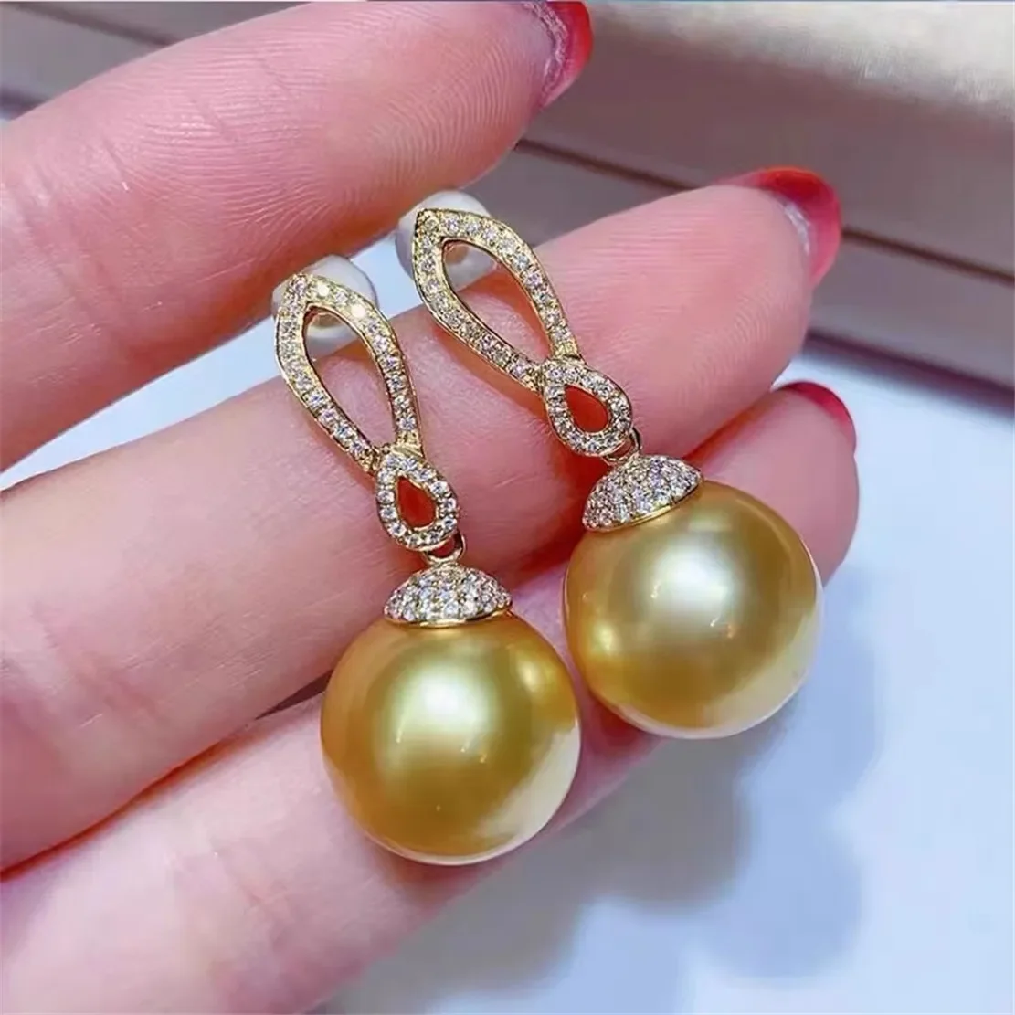 925 Stamped Alloy Gold Plating Pearl Earrings Setting DIY Jewelry Findings, Craft Supplies Handmade Earrings Accessory No Pearl
