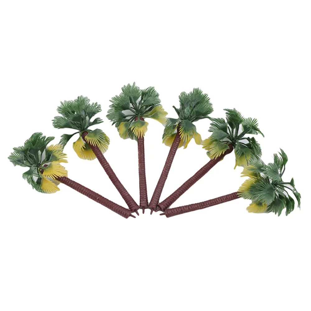 Mini Plastic Coconut Plant Rainforest Decoration Landscape Artificial Palm Tree Miniature Scenery Model