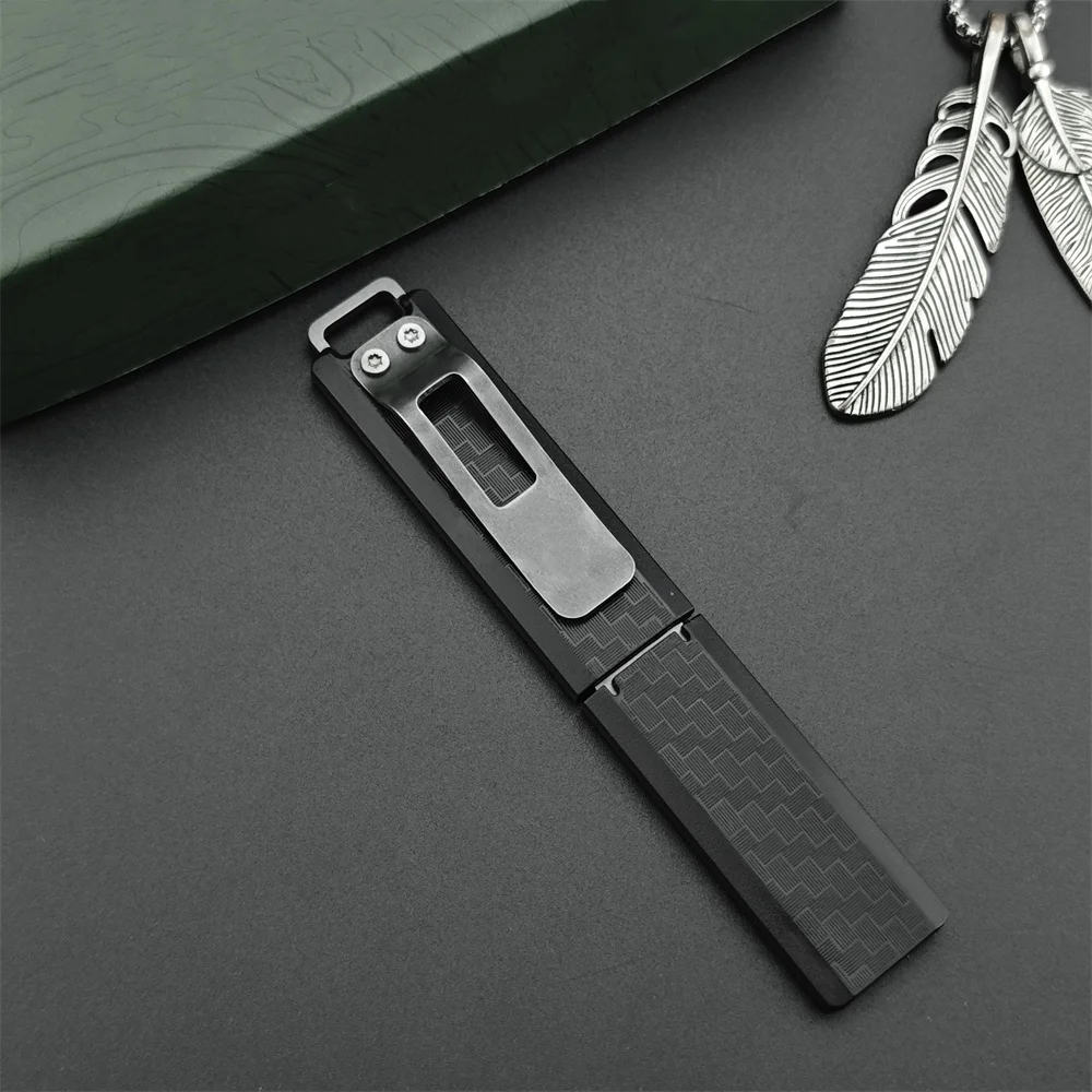 Small Fixed Blade Knife 2425 MINI Knife 8Cr13Mov Blade Nylon Fiber Handle Outdoor EDC Survival Camping Hiking Hunting Tool