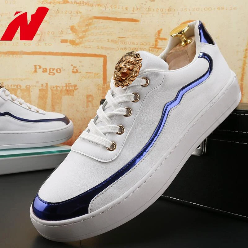 

Кожаные белые кроссовки, цельная кожаная обувь, мужские повседневные лоферы с досками, ощущение в Интернете, обувь для ленивых