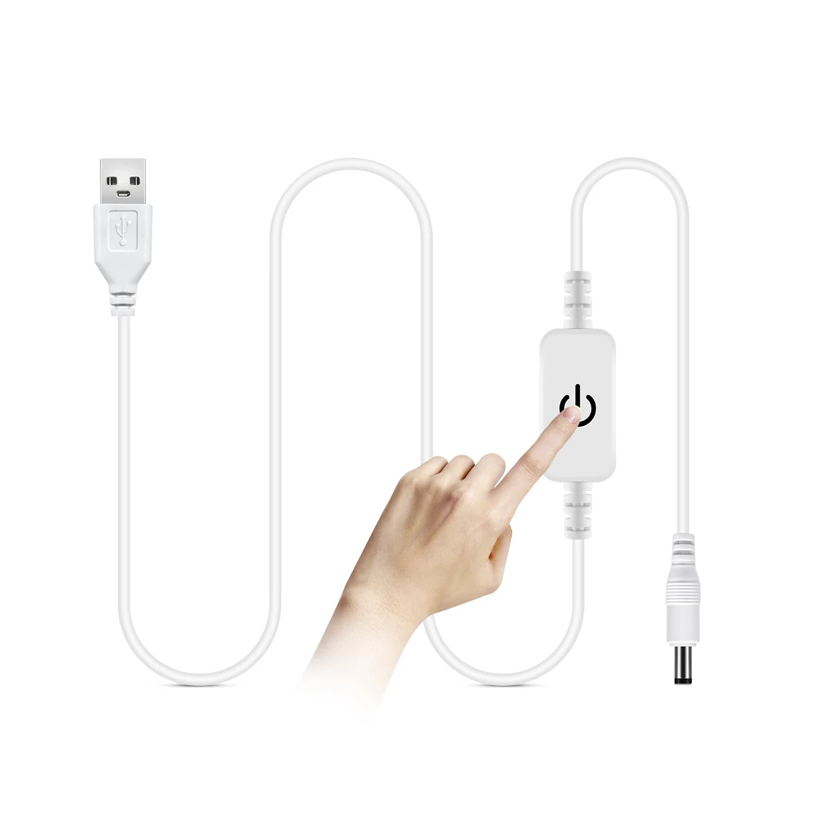 DC 5V USB Touch Sensor Dimmer Switch Brightness Dimming ON OFF Switch with DC Plug For LED Strip