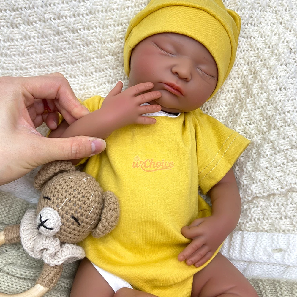 18 inch open mond meisje therapeutische herboren siliconen babypop handgemaakte levensechte waterdichte pop voor ouderen met verloren kinderen