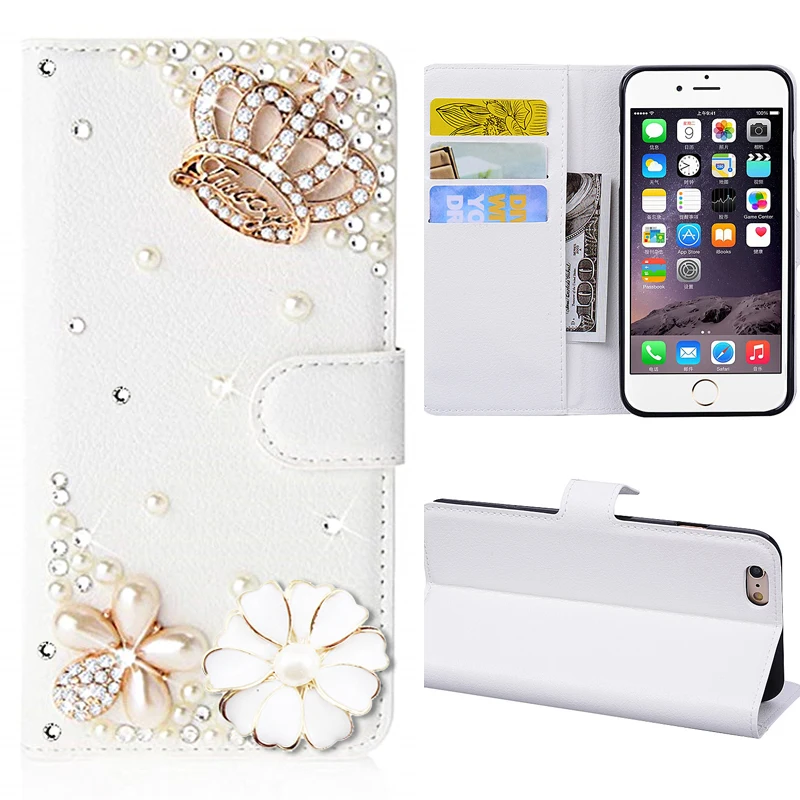 

Crown Floral Case for Samsung Galaxy S22 Ultra S21 Plus S20 FE Leather Wallet Phone Cover for Samsung S23 S24 Bag