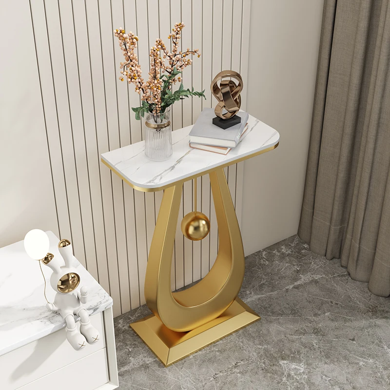 رف زهور إيطالي فاخر خفيف، رف زهور بلاطة صخرية نورديك، رف ديكور بسيط لأريكة غرفة المعيشة، رف أحواض زهور للشرفة #3