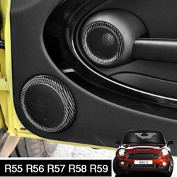 Car Door Horn Audio Decorative Ring Modification Cover Stickers For BMW MINI ONE Cooper R55 R56 R57 R58 R59 Interior Accessories