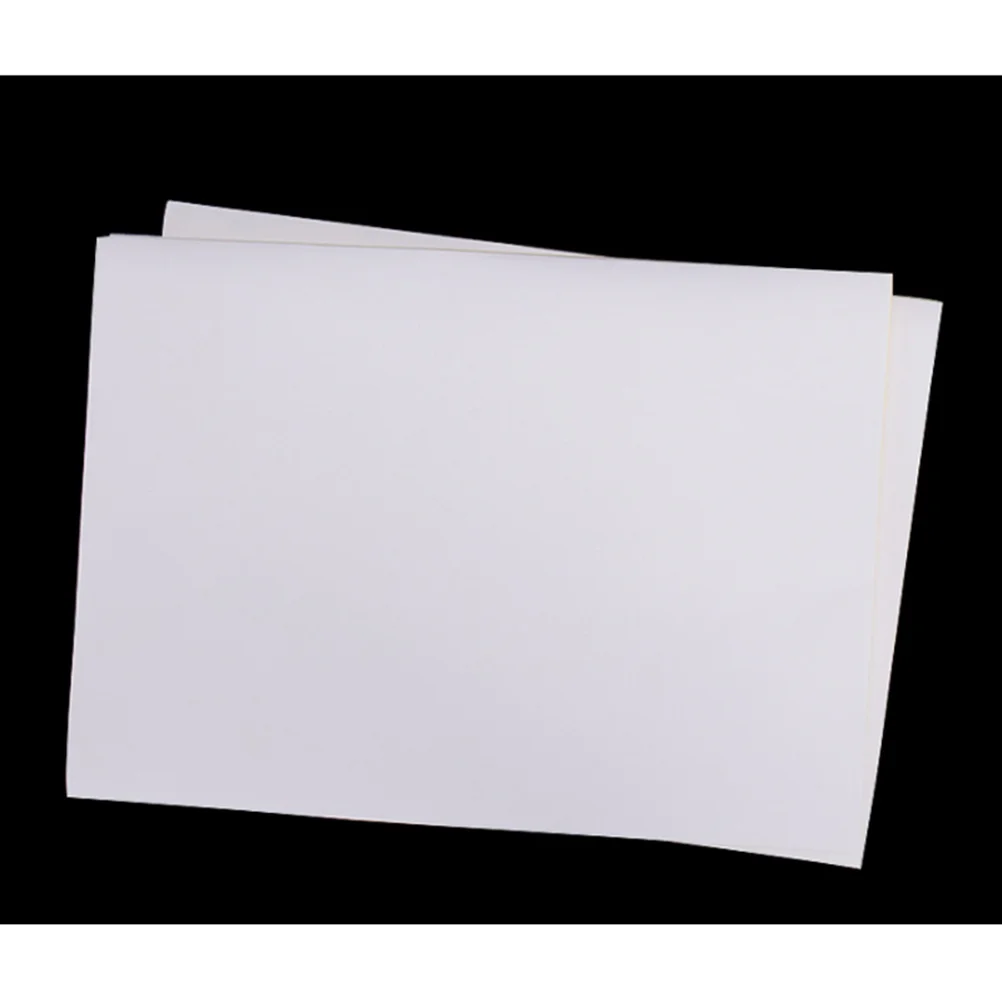 100 قطعة A4 ورق الكتابة اللاصق للطباعة بالليزر لمكتب المدرسة ورق ملصقات ذاتي اللصق ناسخة ورقة فارغة متوافقة