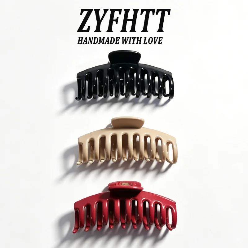 1/5 Stück ZYFHTT Weiche Silikon-Haarspange für Frauen, Täglicher Gebrauch, Koreanischer Stil, Haifischklammer, Modische Mädchen-Haarspange – Detail 14