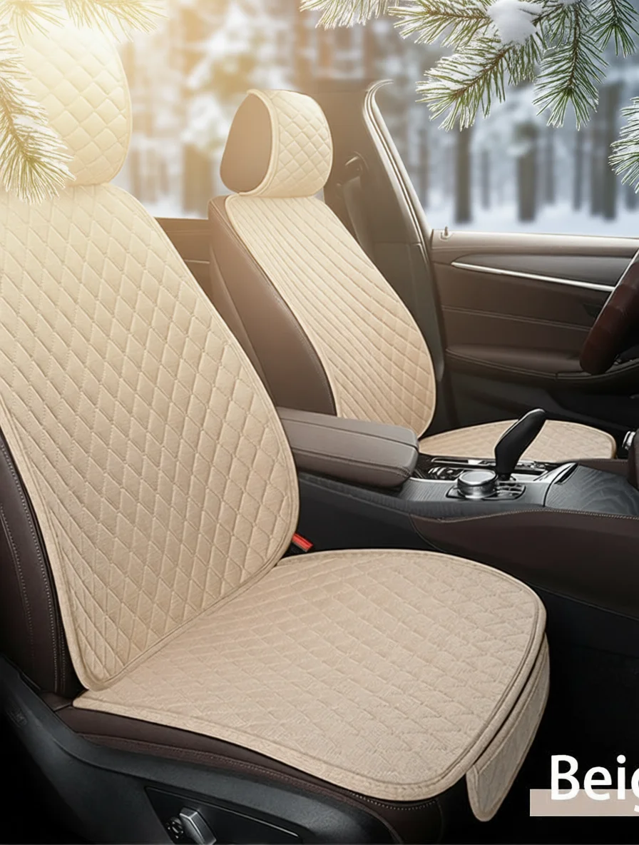 Universal Flax Car Seat Cover Set product image