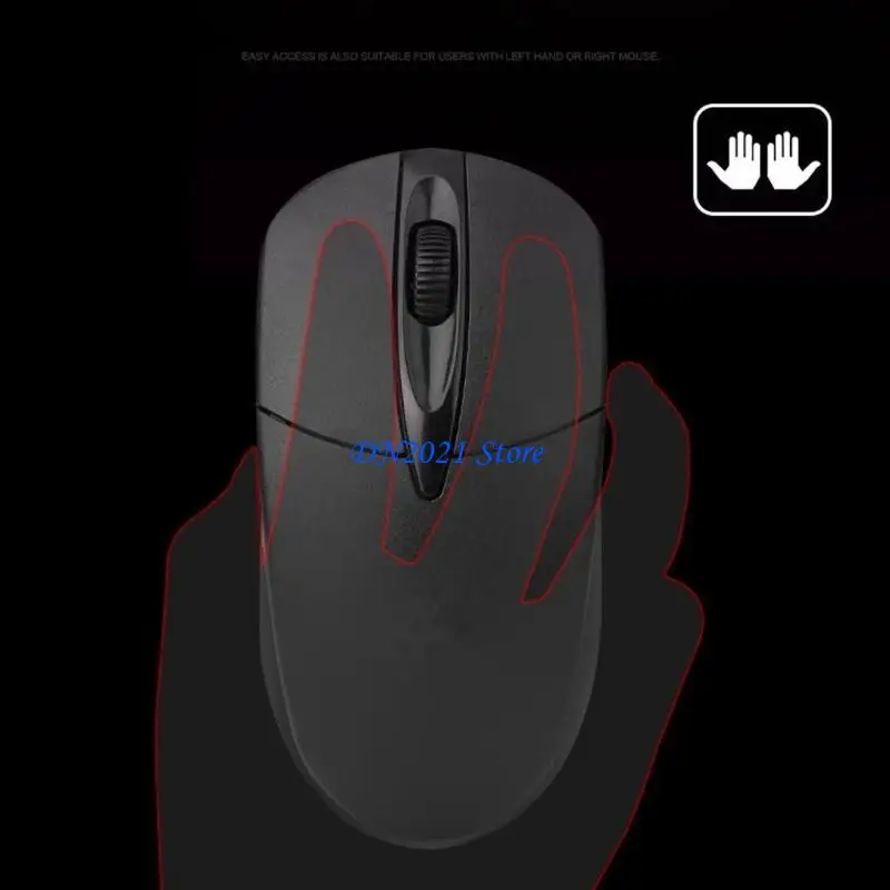 F3KE Winter Ergonomic Heated USB Mouse Corded Mice Plug & for Play for Home Off