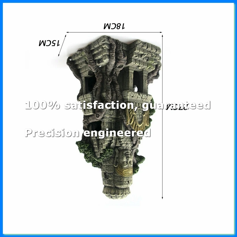 Home Aquarium Ornament Ancient Stone Buddha Resin Figurines Aquarium Ornament Fish Tank Aquarium Decoration Accessories-A63M