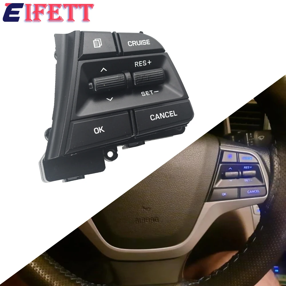 

For Hyundai Elantra 1.6L 2016 2017 2018 Car Cruise Control Steering Wheel Switch Volume Buttons