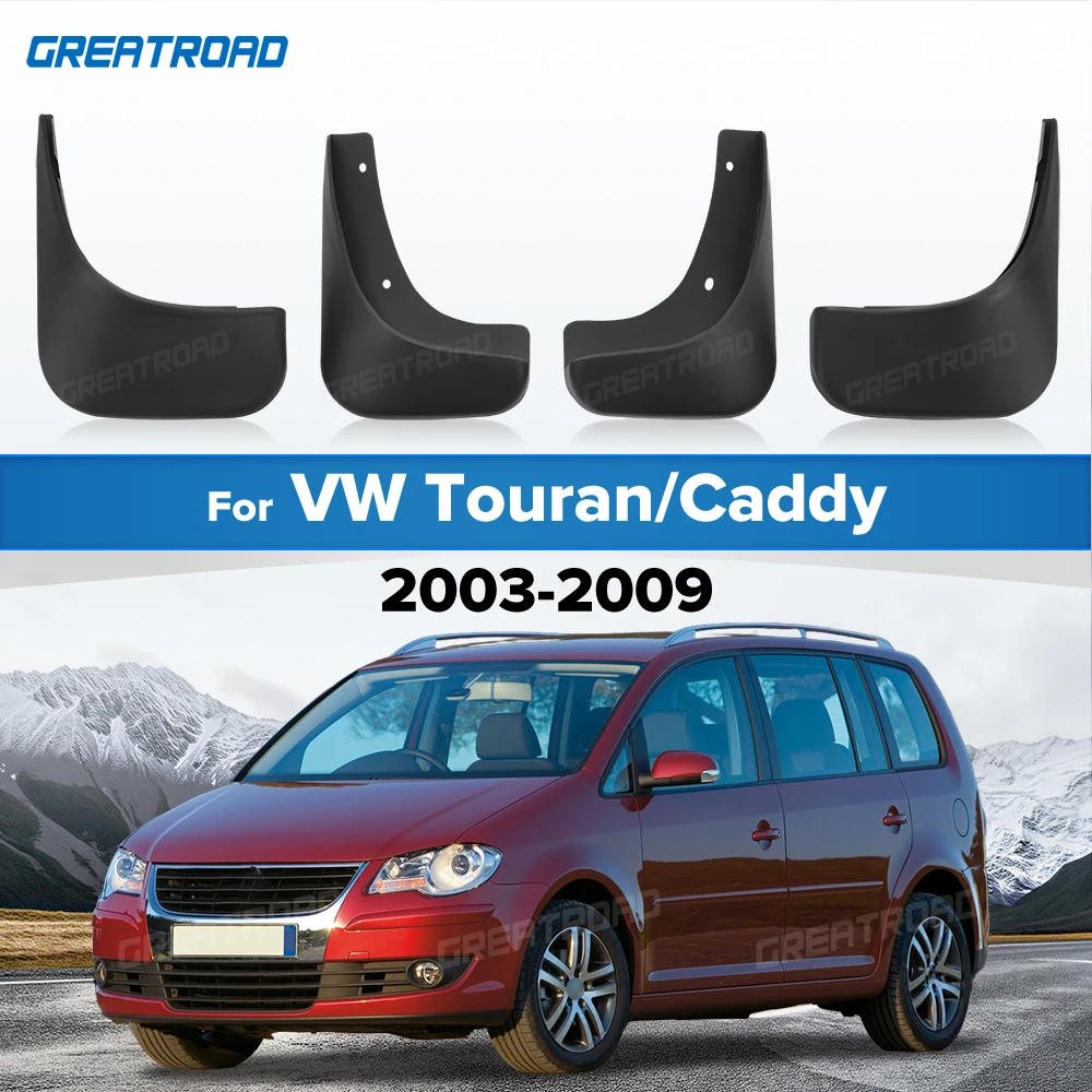 For Volkswagen VW Touran/Caddy MK1 2003-2009 2006 2007 2008 Fender Mudflaps Splash Guards Mudguards Mud Flaps car Accessories