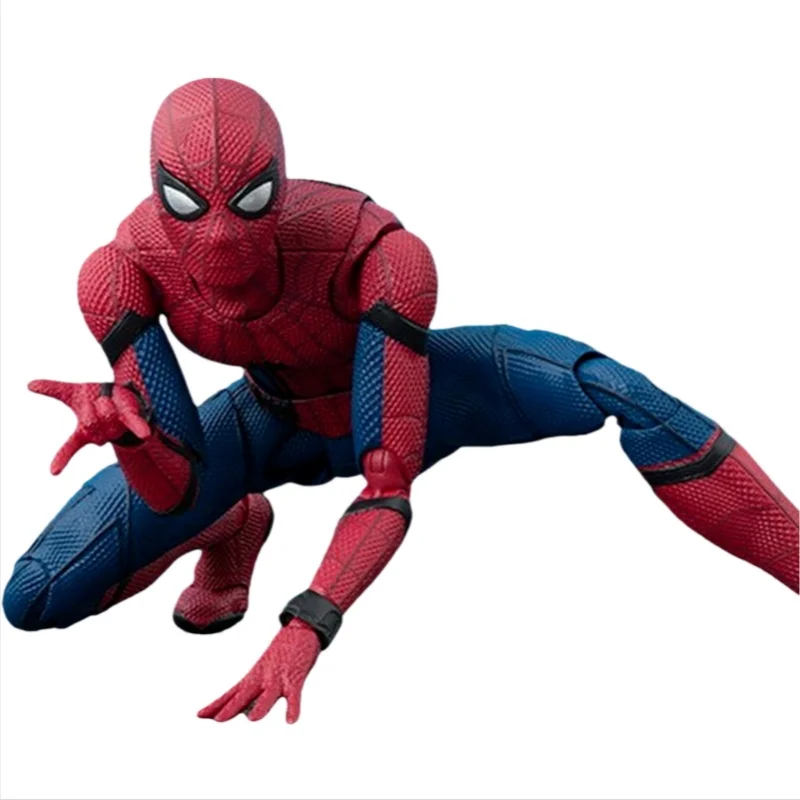 Shf Spider-Man Action Figure Model Anime Spiderman Homecoming Peter Parkr Figurine Pvc Collection Movable Toys For Gifts