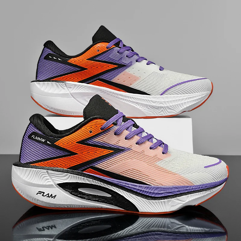 

Profession Running Shoes Casual Carbon Board Marathon Men Sports Race Lightweight Womens Comfortable Athletic Antiskid Sneakers