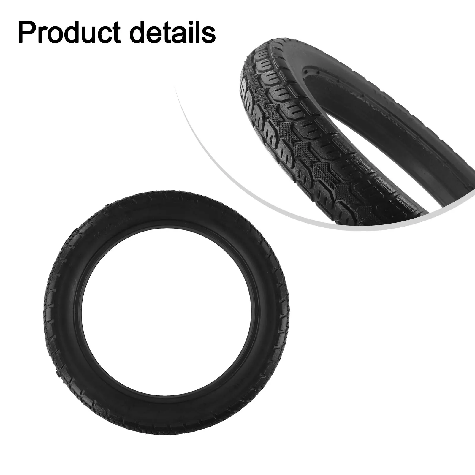 

TYRES Inch No Inflation Tyre Solid Tire Electric Vehicle Wear Resistant Anti-slip No Inflation Tyre Solid Tire