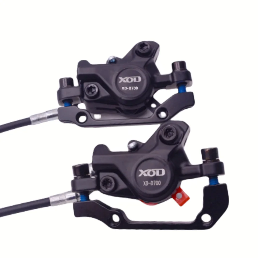 XOD Electric Bike Brake ,2 Pistons Hydraulic Disc Brake Power Off ,2PIN Plug For Driving Oil Disc Bicycle Brake Caliper Parts