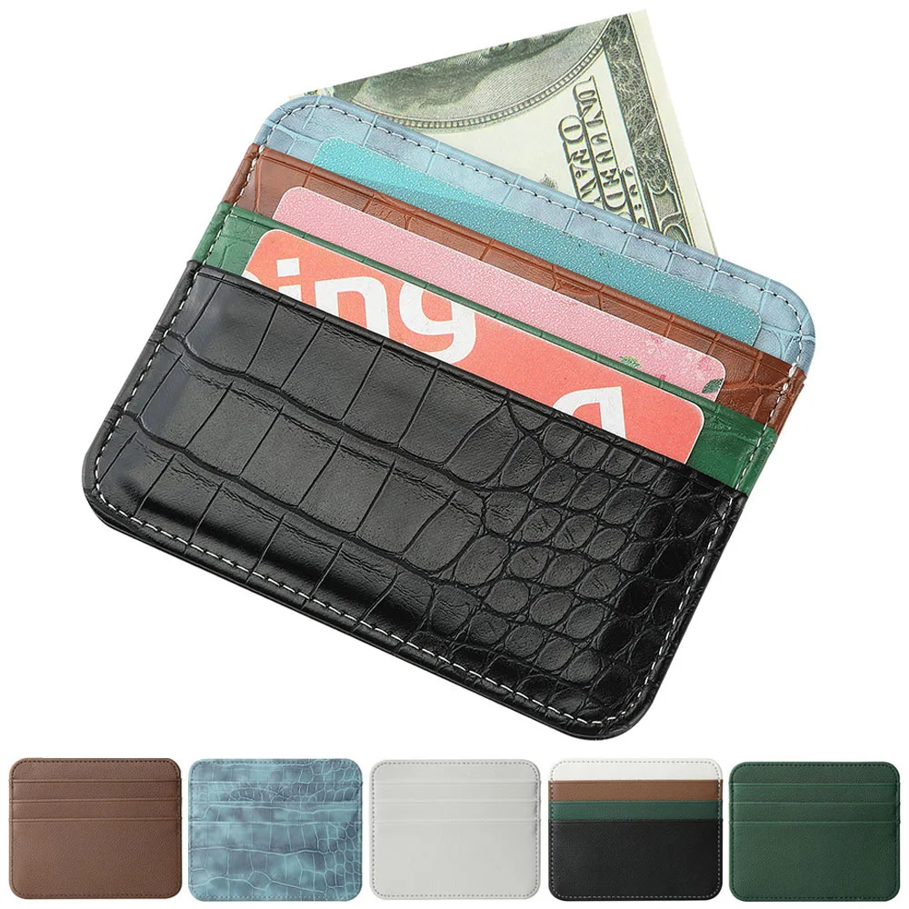 

Multi Slots Card Holder Retro Pu Leather Business Id Credit Bank Card Box Slim Card Case Wallet Women Men Thin Card Cover