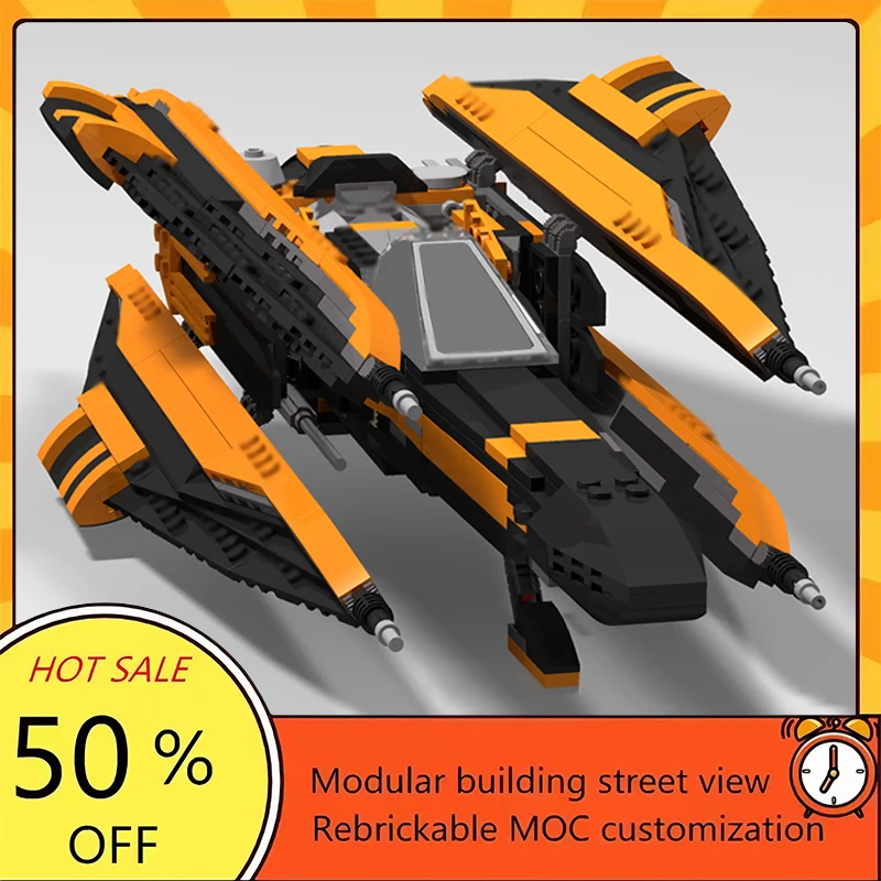 

Набор для сборки космического корабля из 721 детали: популярная модель из фильма «Звездные войны», модульный конструктор, технологичный подарок, праздничный набор для детей